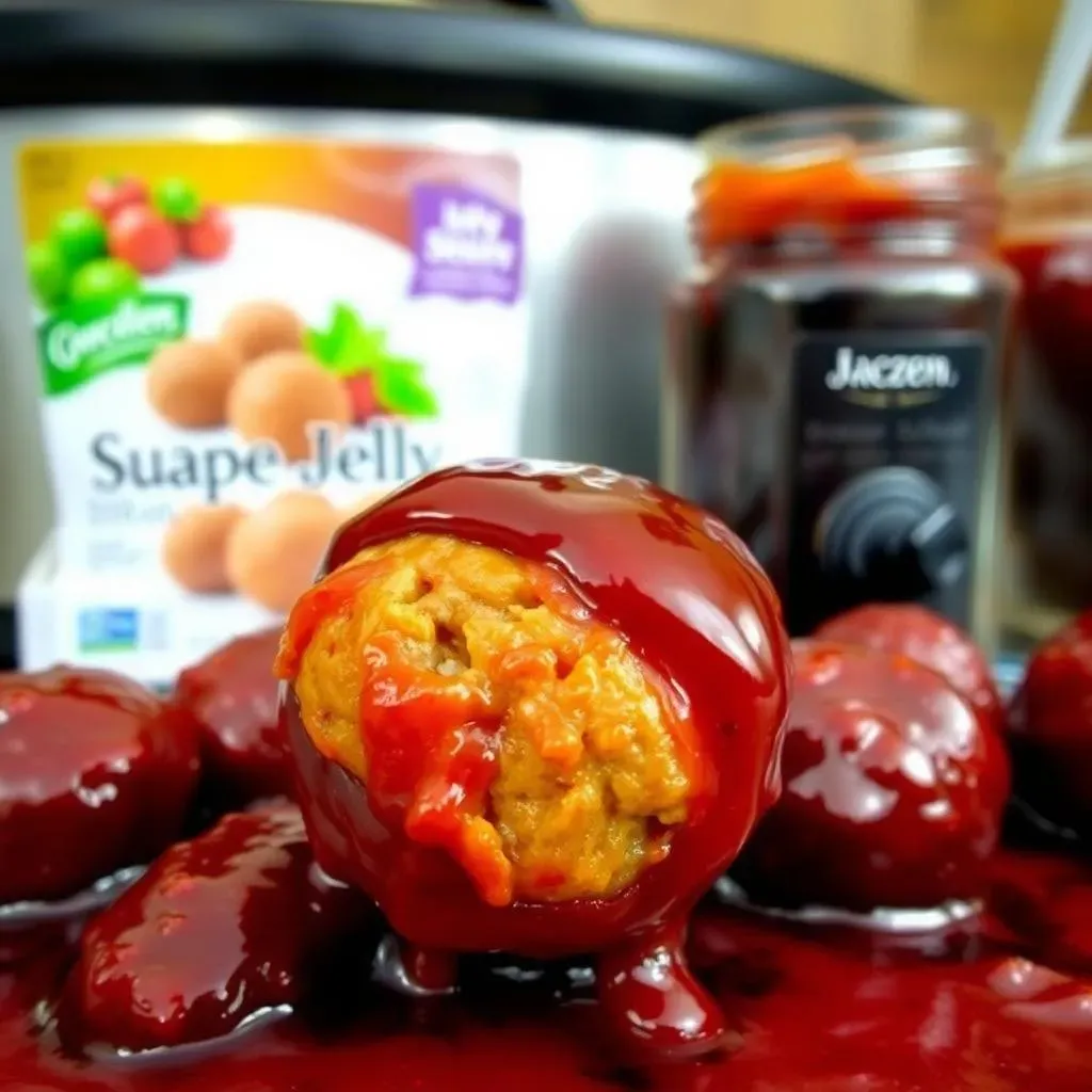 Making Your Easy Crockpot Meatball Recipe with Grape Jelly