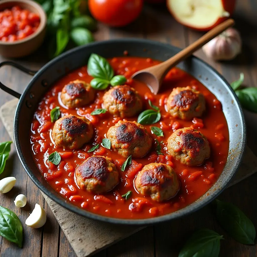 The BEST Recipe for Homemade Meatballs and Sauce EVER!