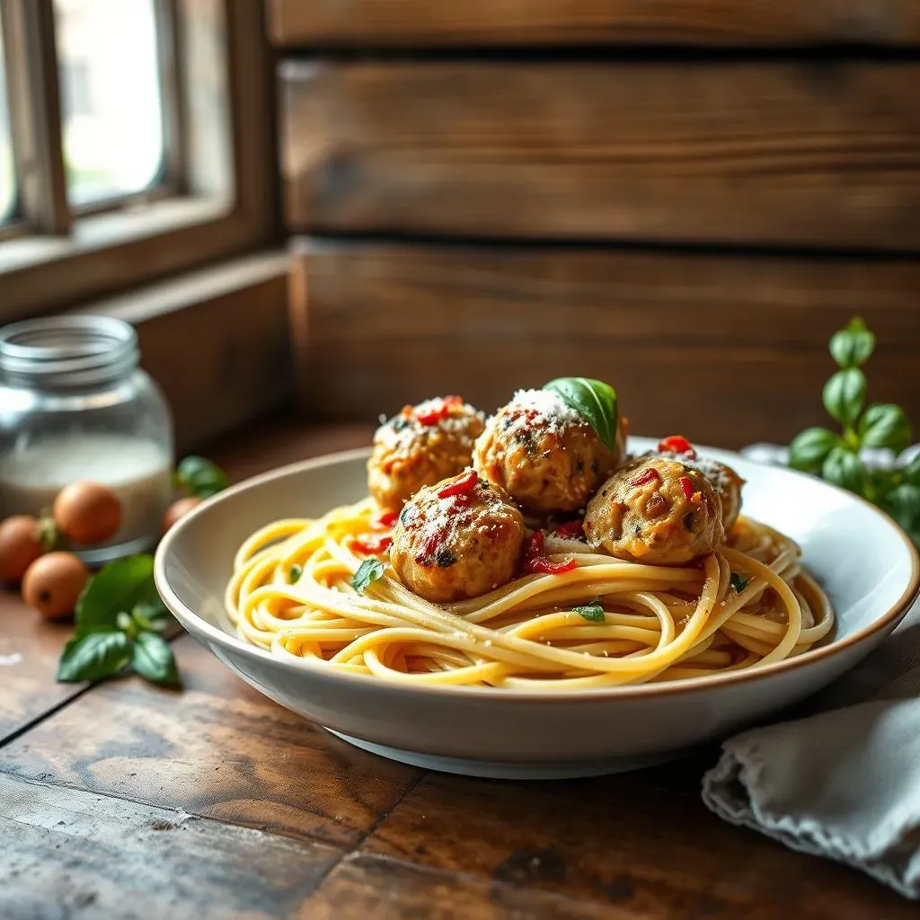 Serving and Enjoying Your Chicken Meatballs and Spaghetti