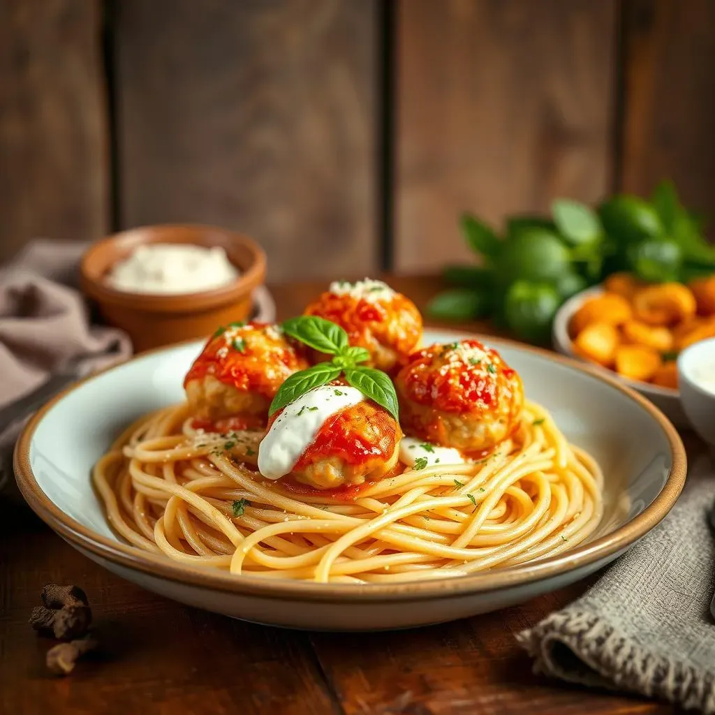 Serving and Enjoying Your Chicken Parmesan Meatballs