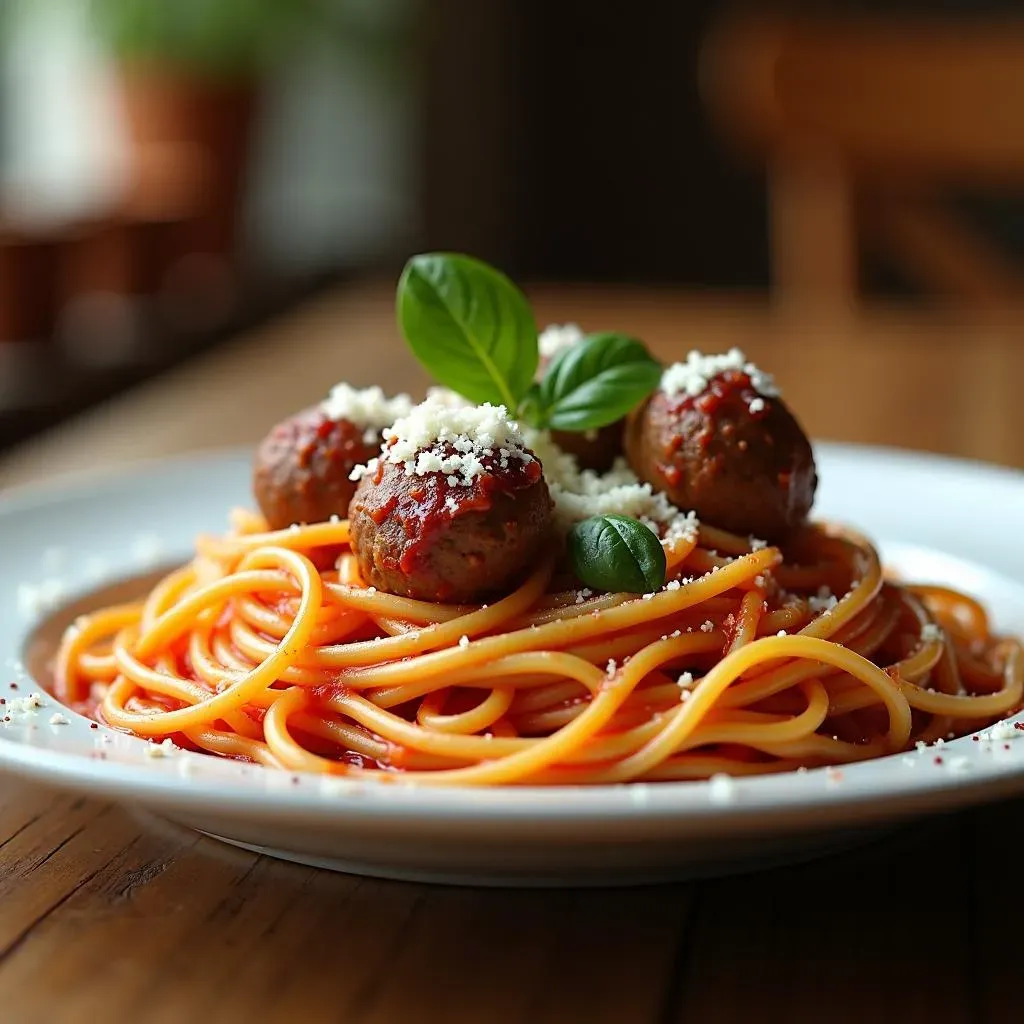 Serving and Enjoying Your Spaghetti with Easy Beef Meatballs