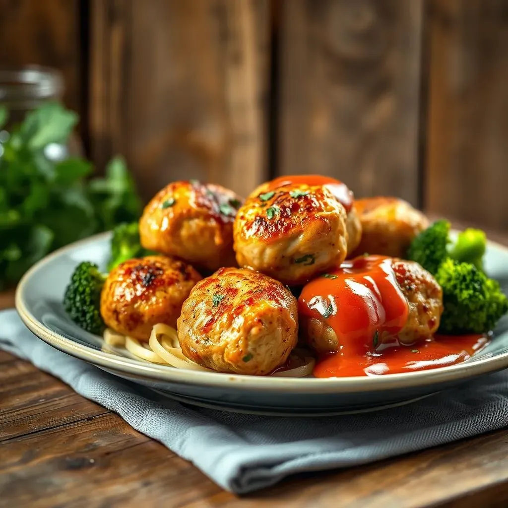 Serving Ideas and Recipe for Low Calorie Chicken Meatballs