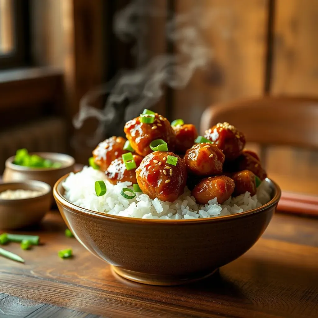 Serving, Storing, and Customizing Your Chicken Teriyaki Meatballs