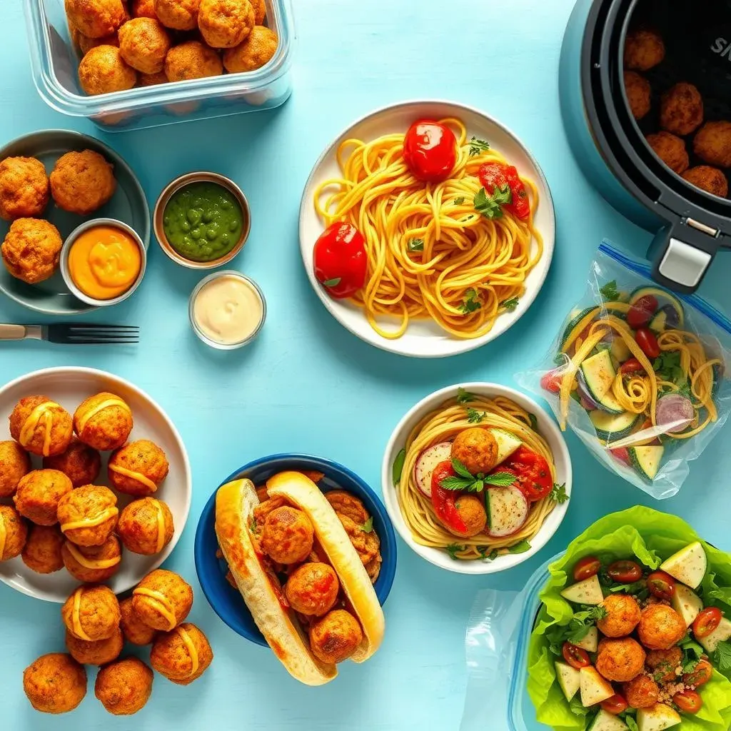 Serving, Storing, and Reheating Your Air Fryer Chicken Meatballs