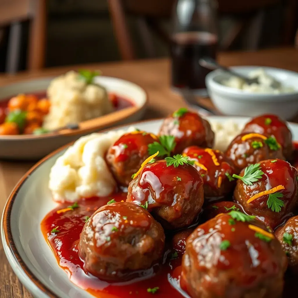 Serving Suggestions and Nutrition of Cranberry Sauce Meatballs