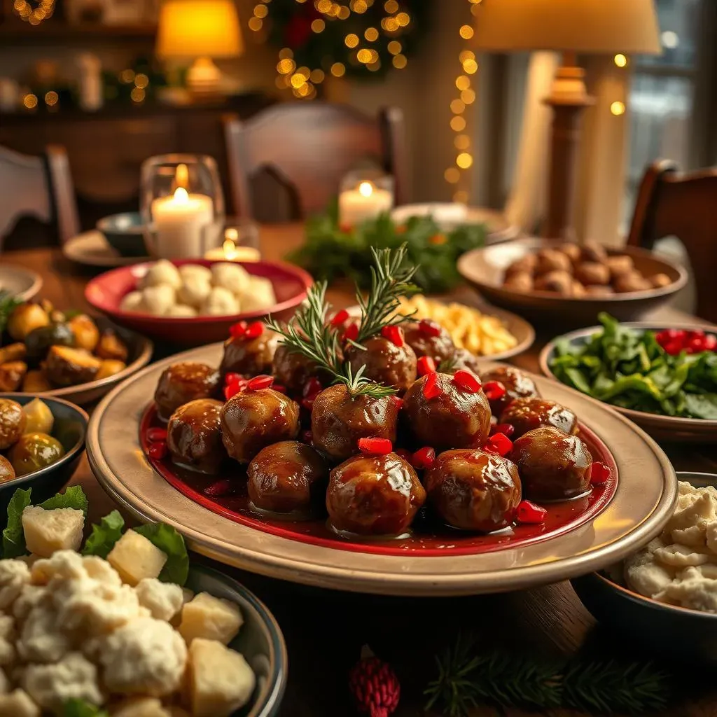 Serving Up Success: Xmas Meatball Presentation & Sides