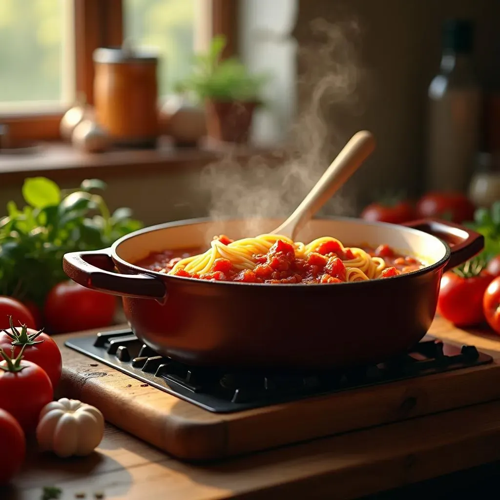 Simmering the Best Homemade Spaghetti Sauce from Scratch