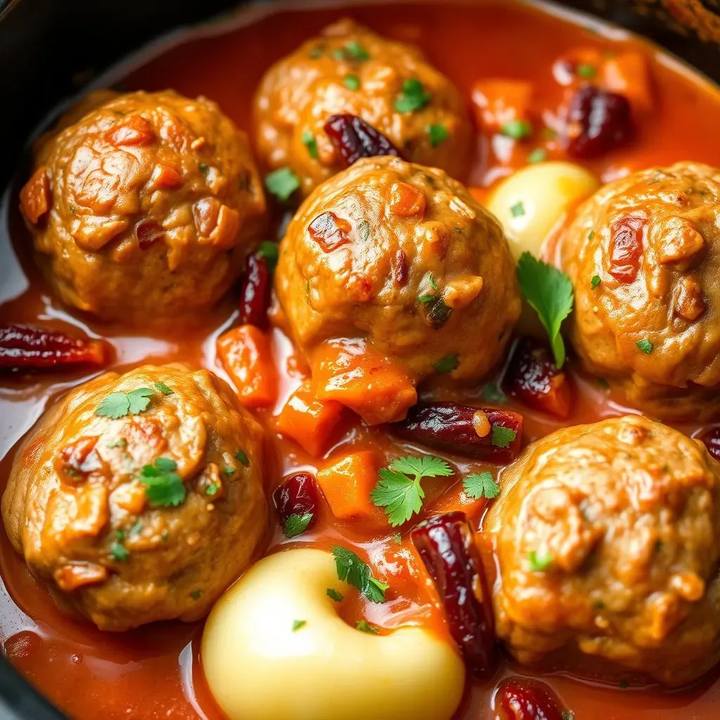 Amazing Slow Cooker Tuscan Chicken Meatballs with Gnocchi Recipe