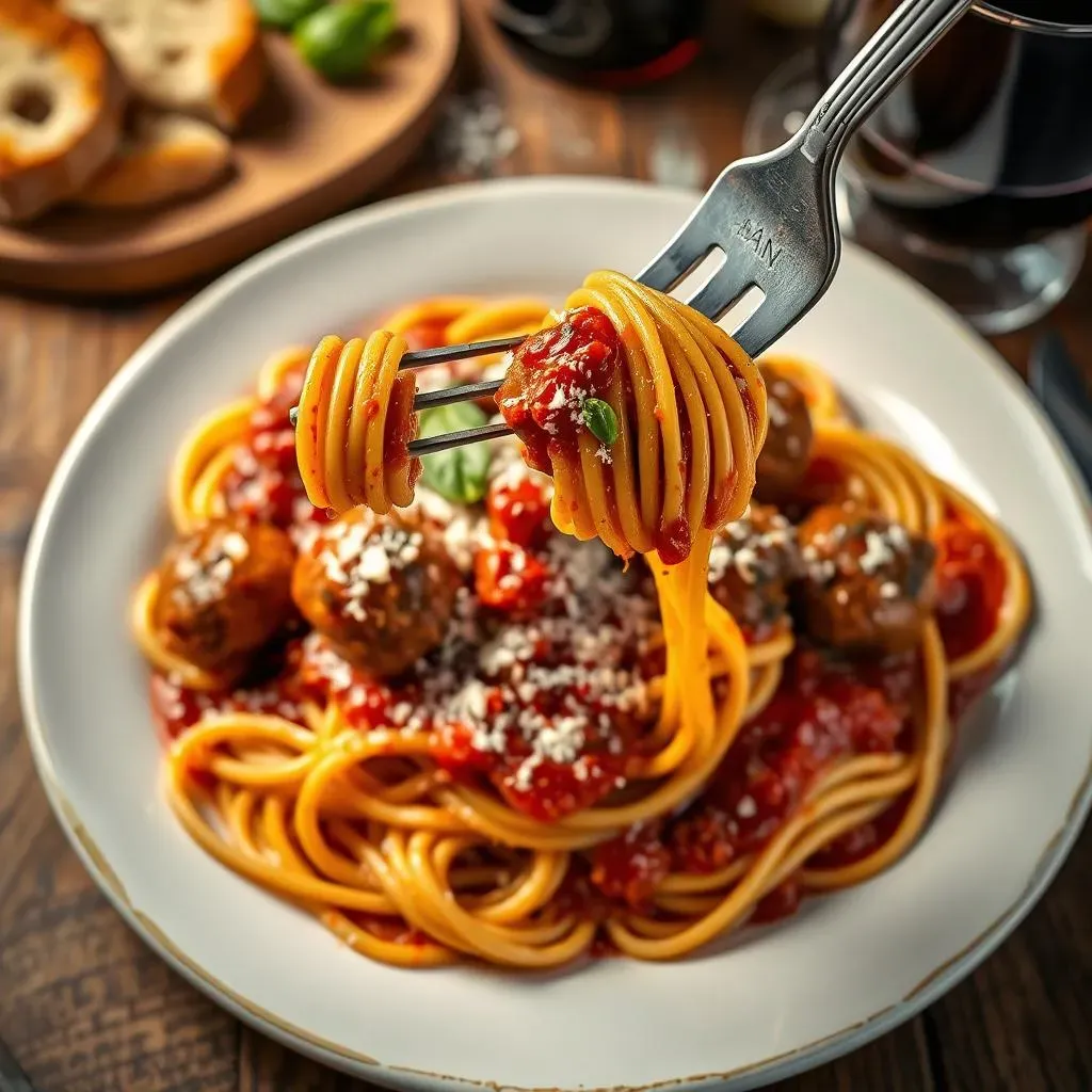 StepbyStep Guide: Combining Meatballs, Sauce, and Spaghetti