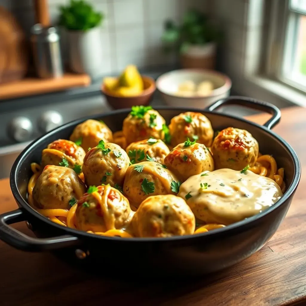 Super Easy Swedish Chicken Meatballs Recipe: One Pan Dinner