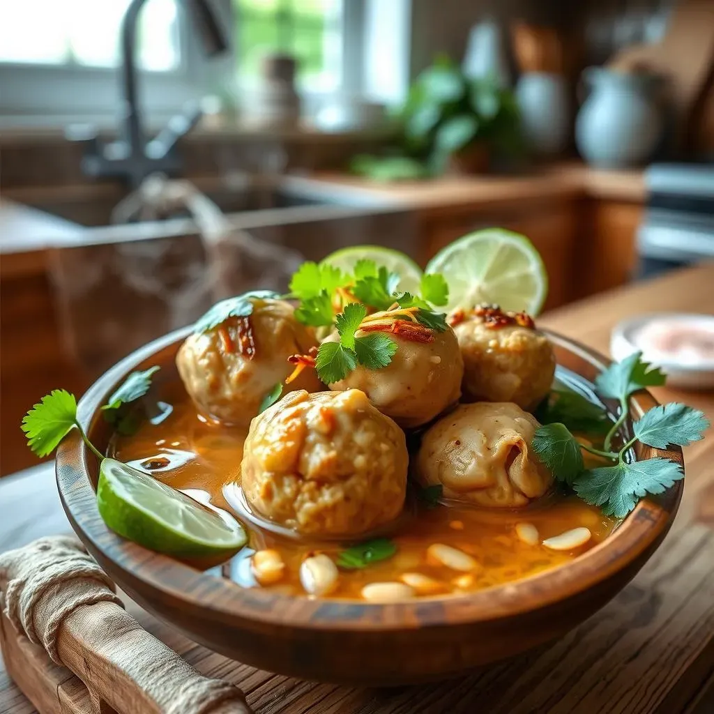 Ultimate Thai Inspired Chicken Meatball Soup Recipe