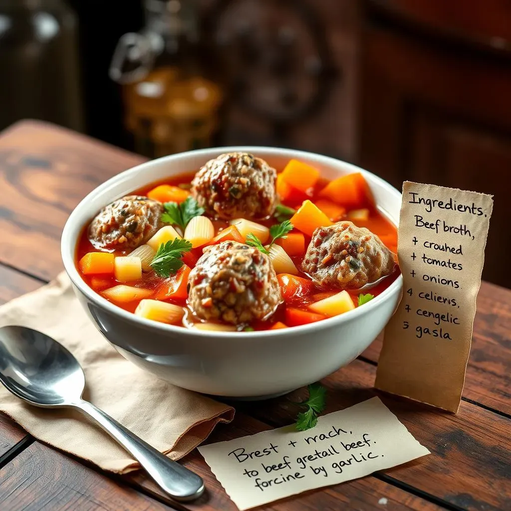 The Best Beef Meatball Soup Recipe: Ingredients and Prep