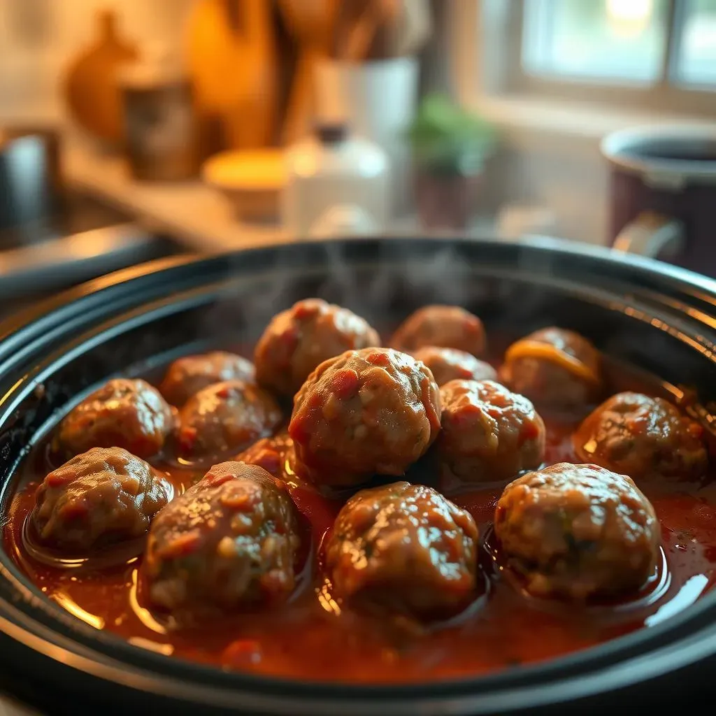 The Easiest Easy Frozen Meatball Crockpot Recipe Ever