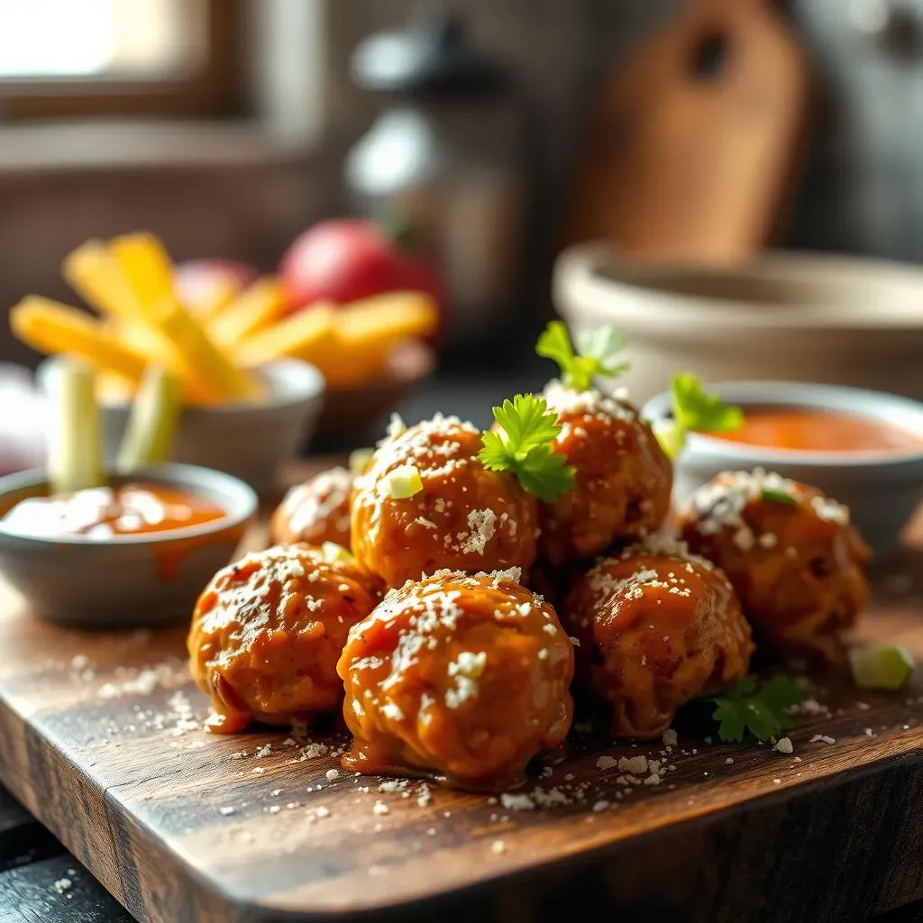 The Secret Ingredient: Celery Leaves in Buffalo Chicken Meatballs