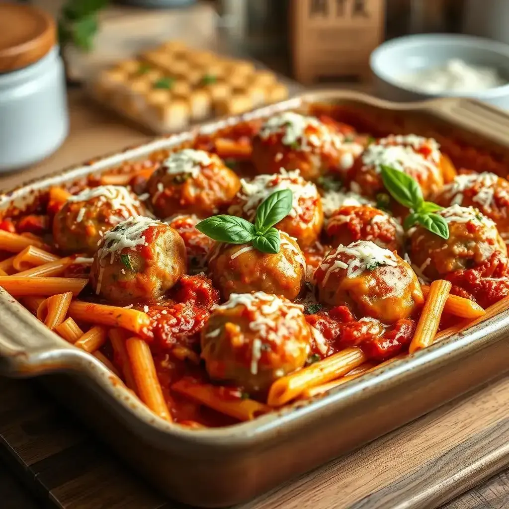 Ultimate Turkey Meatball Pasta Bake - Meatballrecipeskitchen